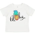 thumbnail image 3 of Inktastic Aloha- in cursive with pineapple rainbow colors Boys or Girls Toddler T-Shirt, 3 of 5