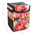 thumbnail image 5 of Peony Foldable Car Trash Can with Lid, Leak-Proof, and Hanging Storage Bag - Trash Can for Car and Car Trash Bin, 5 of 6