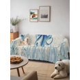 thumbnail image 6 of Blue Octopus Coastal Couch Cover, Coral Summer Beach Nautical Ocean Beige Sofa Cover Blanket for Loveseat Couches, Sectional Sofa Slipcover Furniture Protector for Living Room Bedroom 71''x118'', 6 of 9