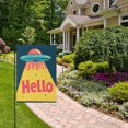 thumbnail image 2 of Yayeee Garden Flag 12" x 18" Double Sided Outdoor Yard Lawn Holiday Decorations, Blue UFO, 2 of 6