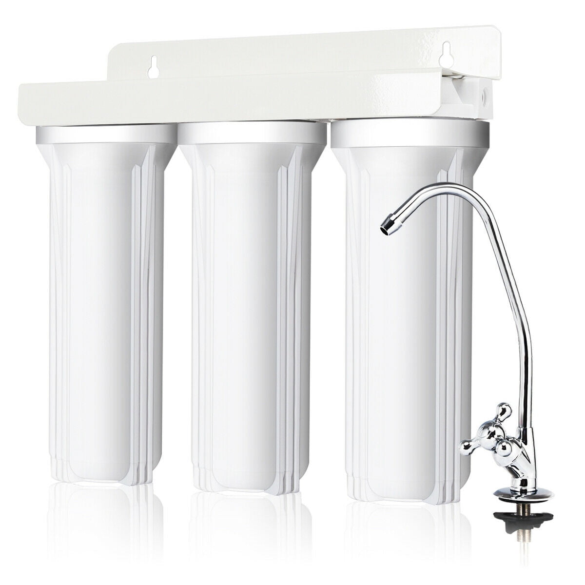 Goplus 3Stage UnderSink Water Filter System Water Filtration with