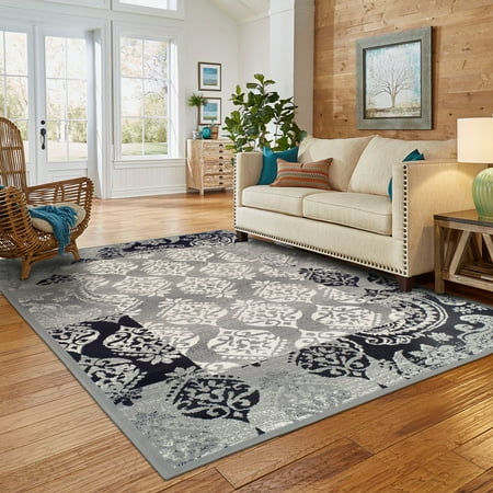 Target Jute Rug Superior Modern Mystique Collection with 8mm Pile and Jute Backing, Moisture Resistant and Anti-Static Indoor Area Rug ()