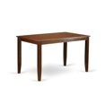 thumbnail image 3 of East West Furniture Dudley 5-piece Wood Dining Table and Bar Stools in Mahogany, 3 of 6