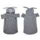 thumbnail image 3 of Disfraces para mascotas, gatos y perros pequeños, ropa con forma de orejas de conejo, abrigados, con capucha para otoño e invierno, gris XS, 3 of 11