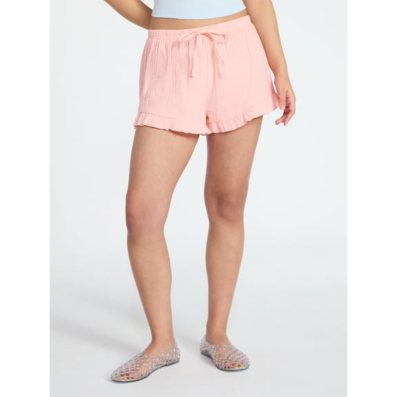 No Boundaries Ruffle Hem Shortie, Women's