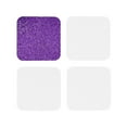 thumbnail image 2 of Kll Square Drink Coasters Set Of 4,Pu Leather Absorbent Coasters Set Decorative Coffee Cup Coasters Housewarming Gift For Home Decor-Glitter Purple, 2 of 9