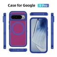 thumbnail image 6 of ELEHOLD Full Body Clear Case for Google Pixel 9/9pro, Dual Layer Military-Grade Magnetic Phone Case,A, 6 of 8