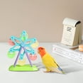 thumbnail image 3 of Pet Supplies Colorful Ferris Wheel Food Container Parrots Feeding Toy Training Supplies with Cups, 3 of 8