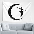 thumbnail image 1 of Night Moon Dancer Tapestry, Ballet Posing Wall Hanging Tapestries Dorm Room Home Decor, 60" x 40", 1 of 7