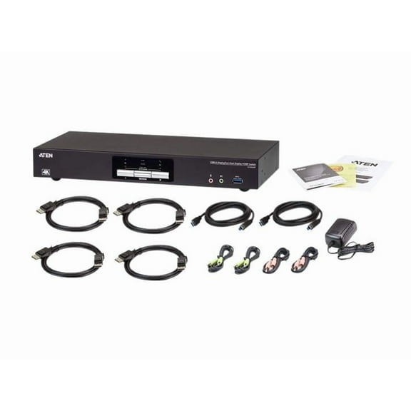 Aten 2-Port USB 3.0 4K DisplayPort Dual Display KVMP Switch