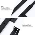thumbnail image 2 of Pawsdot 1Pair Black Steel Keyboard Drawer Slide with Soft Close Feature, 2 of 6