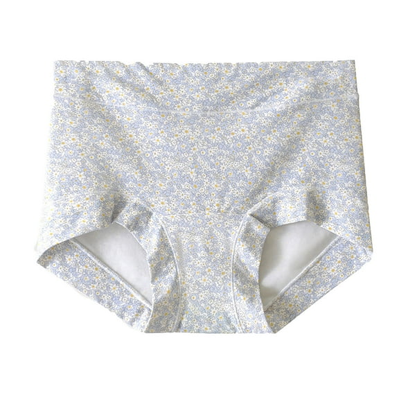 Kmdttou Clearance Under 10$!Women's New Underwear With Floral Patterns Large Size Mid Waist Cotton Extended Crotch Cinched Abdomen Breathable Triangular Shorts (Available in Plus Size)