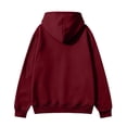 thumbnail image 4 of Resicozy Zip Up Hoodie Men Long Sleeve Solid Color Plain Hooded Sweatshirts Casual Fall Spring Track Jackets with Pockets Wine M, 4 of 7