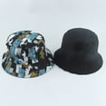 thumbnail image 3 of CoCopeaunts Cotton Bucket Hats for Men Vintage Graffiti Painted Summer Quick Dry Bucket Cap Anti-Ultraviolet Fisherman Hat, 3 of 8