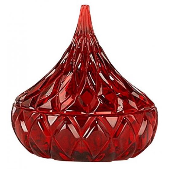 Godinger Red Crystal Hershey's Kiss Candy Dish