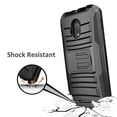 thumbnail image 3 of Samsung Galaxy J3 Orbit Case, J3 Star Case, Express Prime 3/J3 Achieve/Amp Prime 3/Galaxy J3V 2018 Phone Case, With [HDScreen Protector] Belt Clip Holster + Kickstand-Red, 3 of 7