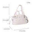 thumbnail image 2 of Bolsa De Hombro Bolso vagabundo para mujer, con cordón, patrón de cocodrilo, bolsos satchel para dama blanco Ehuebsd Para Estrenar, 2 of 2