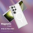 thumbnail image 6 of for Samsung Galaxy s24 Ultra Case Hard [Compatible with Magsafe Wireless Charging] Yellowing Resistant Magnetic Cover Clear para S 24 Ultra 6.8 '' 5G 2024 Rugged Best Phone Cases Clear, 6 of 6