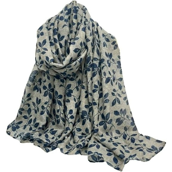 HLSOHJP Scarf for Women Silk Fashion Scarf Floral Print Scarves Women Pashmina Shawl Wraps Spring Summer Scarf