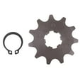 thumbnail image 2 of jiaping 2xTooth Front Engine Sprocket for SDG 110cc 125cc Dirt Bike ATV 420-11T-17mm , Black, 2 Pcs, 2 of 8