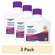 (3 pack) Equate ClearLAX Polyethylene Glycol 3350 Powder for Solution, Osmotic Laxative, 26.9 oz, 45 Doses, Compare to MiraLAX Active Ingredient