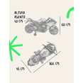 thumbnail image 4 of Moto Eléctrica Infantil 12V Tipo Deportiva con Ruedas de Entrenamiento Desmontables | Motocicleta Roja para Niños 3-6 Años, Luces LED, USB, Música y Marcha Reversible, 4 of 6