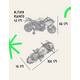 thumbnail image 4 of Moto Eléctrica Infantil 12V Tipo Deportiva con Ruedas de Entrenamiento Desmontables | Motocicleta Roja para Niños 3-6 Años, Luces LED, USB, Música y Marcha Reversible, 4 of 6