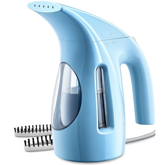 Vaporizador de ropa HiLIFE, portátil, 240 ml de capacidad, 700 W, potente vapor penetrante, elimina arrugas, ideal para el hogar, la oficina y viajes (solo 120 V) (azul cielo)