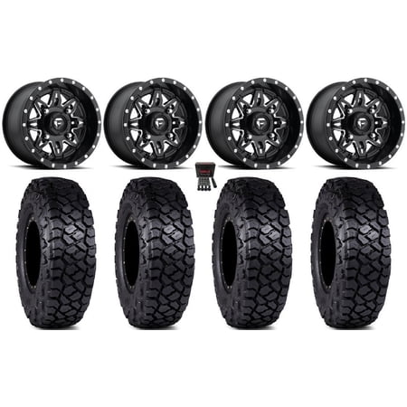 Fuel Lethal 15 Wheels Black 32 Intersect Tires Polaris RZR XP 1000 / PRO XP / Ranger XP 900/1000