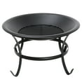 thumbnail image 4 of BuySphere 22"24"26"32" Fire  Pit for Outside Outdoor Wood Burning Small Bonfire Pit Steel Firepit Bowl for Patio Camping Backyard Deck Picnic Porch,with Spark Screen,Log Grate,Poker, 4 of 13