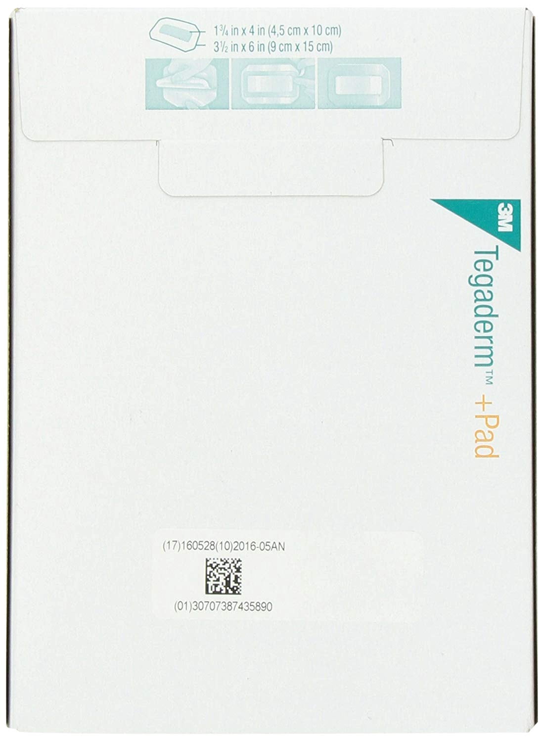 Tegaderm + Pad Film Dressing Non-Adherent Pad, 3½ in. x 6 in. (Set of 25)