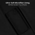 thumbnail image 5 of Designed for iPhone 14 Plus Case, Silicone Upgraded [Camera Protection] Phone Case with [2 Screen Protectors], Soft Anti-Scratch Microfiber Lining Inside, 6.7 inch, Dark Black, 5 of 6