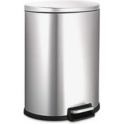 NINESTARS Step Trash Can with Soft-Close Lid, 13 Gallon/50 Liter Kitchen Trash Can with Foot Pedal, Garbage Bin, Garbage Container Bin, Trash Can for Kitchen, Living Room, Office, Bedroom, Bathroom