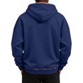 thumbnail image 5 of Hearthz Quarter Zip Fleece Hoodies for Men Cargo Mens Hooded Sweatshirt Fall Winter Warm Mens Lightweight Sweatshirts with Pocket Navy XL, 5 of 8