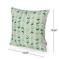 thumbnail image 7 of Noble House Javion Outdoor Modern Pillow Cover, Green, 18" x 18", 7 of 7