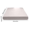 thumbnail image 3 of Waterproof Fitted Mattress Protector - Breathable Noiseless Bed Cover Ultra Soft Polyester Antis-Stain Oil Resistants Machine Washable, White, JKODE, 3 of 7