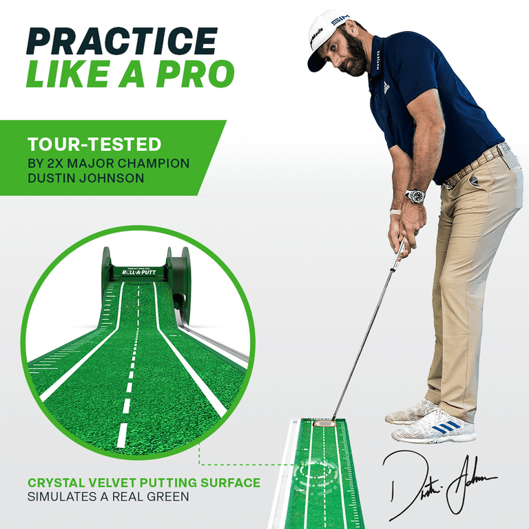 Perfect online practice roll a putt putting mat 8'