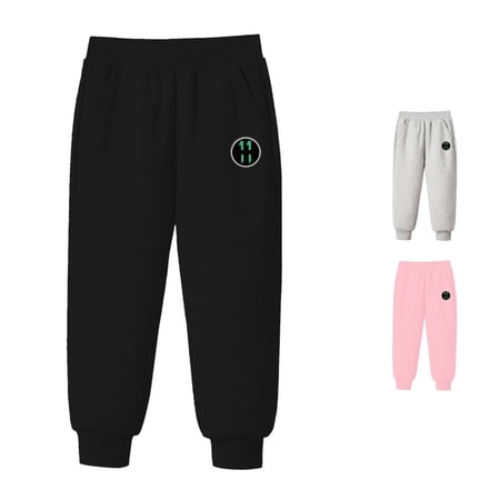 JCCXIN Little Boys Sweatpants Athletic Jogger Pants Relaxed Fit Elastic Waist Ankle-Tied Active Trouser With Pocket Spring Fall Casual Outdoor Sports Daily Stylish Street Bottoms Black 8-10 Years