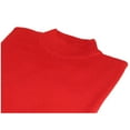 thumbnail image 4 of Men PRINCELY Soft Comfortable Merinos Wool Sweater Knits Mock Neck 1011-00 Red, 4 of 5