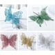 thumbnail image 4 of 20 piezas de adornos navideños con mariposas brillantes, adornos colgantes para árbol de Navidad con mariposas brillantes en 3D, decoración de mariposas artificiales huecas con clips y tallos para cor, 4 of 7