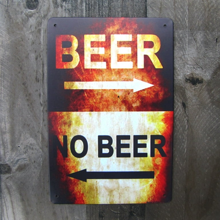 Beer No Beer Arrow Novelty Metal Sign Tin Man Cave Garage Decor Bar Pub Wall Art Beer No Beer Arrow Novelty Metal Sign Tin Man Cave Garage Decor Bar Pub Wall Art