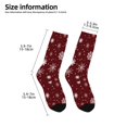 thumbnail image 2 of Fuzoiu Romantic white snowflakes Print Kids Socks For Boys Girls,Grip Crew Socks with Non Slip,Lightweight Stretch Crew Socks,Toddlers Crew Boot Socks, 2 of 5