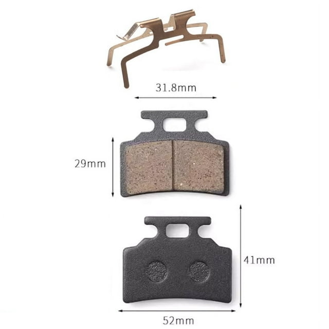 Motorcycle Brakes Front Rear Disc Brake Pads Shoes with Separation Spring for GY6 50cc 125cc CBX Scooter Moped