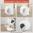 thumbnail image 2 of Self Cleaning Cat Litter Box, Automatic Litter Box with APP Control, Odor Removal, Safety Protection, 65L+9L Large Capacity, Litter Box with 2 Liners, 2 of 7