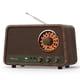 thumbnail image 1 of Radio AM FM Audiocrazy, acabado vintage de madera con Bluetooth, 1 of 8