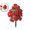 Red, variant on WNFJR Artificial Fake Flowers for Outdoor Spring Decoration, Faux Greenery Shrub Garden Accessories with Ground Spikes, Artificial Flower Garden Stake for Outside Porch Patio Home Yard