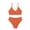 Orange, variant on Jamicy Swimsuit for Girls for 8-15 Years Kids Girl's Solid Summer Bikini Sets Two Piece Bathing Suit V Neck Adjustable Strap Swimsuit Swimwear