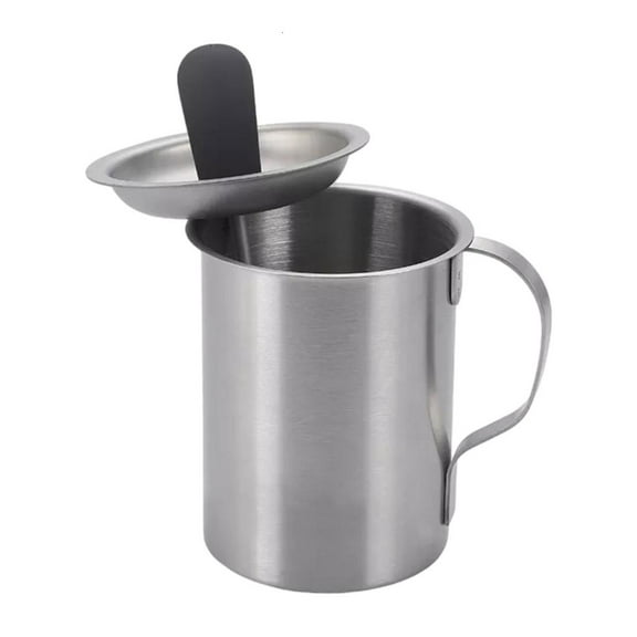 WE-POLUJ Sauce Container Stainless Steel Oil Brush Bottle With Detachable Silicone Baster For Kitchen And Outdoor Grilling