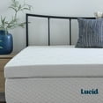 thumbnail image 4 of Lucid Lavender and Gel Covered Memory Foam Mattress Topper, 4 inch, Queen, 4 of 5
