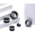 thumbnail image 4 of GHSDFBB 2PCS 316L Stainless Steel Two-Color Screw Tunnel Ear Plug Expander Stretcher Gauge 0G-1", 4 of 5